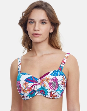 Bohemian Gypsy D Cup Bikini Top - White Gottex - Gottex swimsuits discount