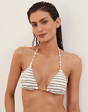 Borea Mandy Tri Bikini Top - Stripe ViX Paula Hermanny - ViX swimwear outlet