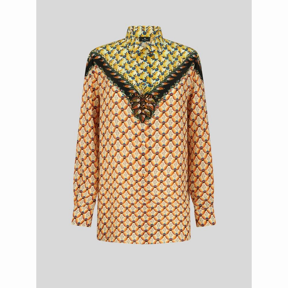 BOYFIT FLORALIA SHIRT WITH EDGING
