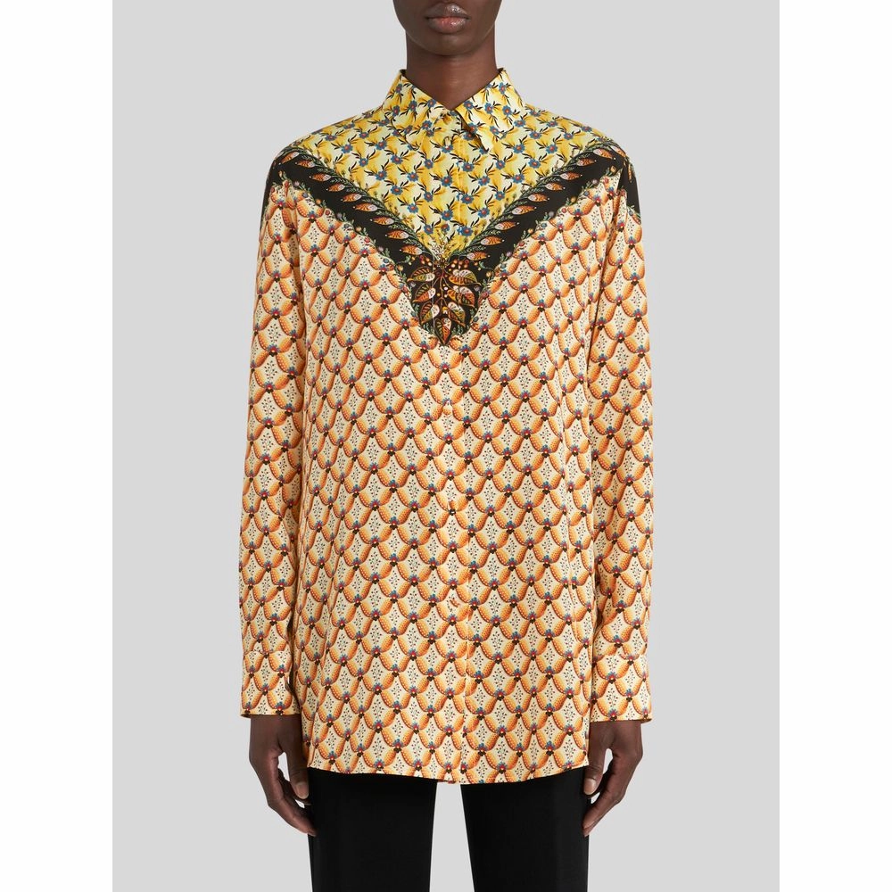 BOYFIT FLORALIA SHIRT WITH EDGING