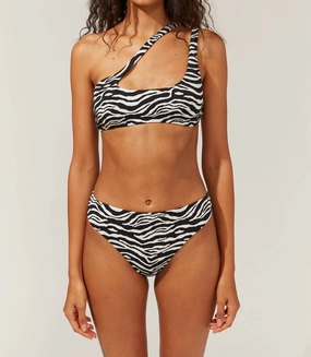 Brody Bikini Bottom In Zebra Swim Womens - padded bikinis cheap