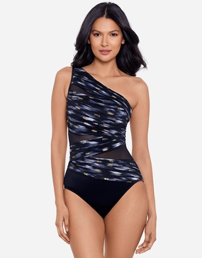 Bronze Reign Jena Swimsuit - Black Miraclesuit - Miraclesuit swimwear clearance