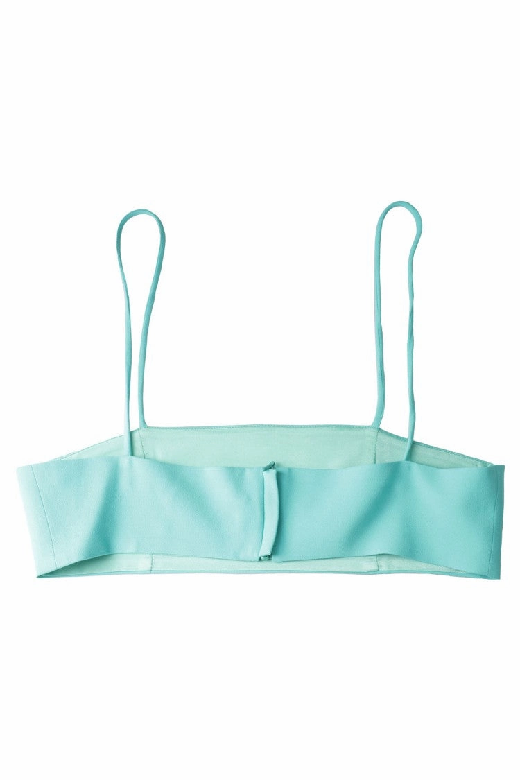 Cady Envers Satin Blue Zircon Top
