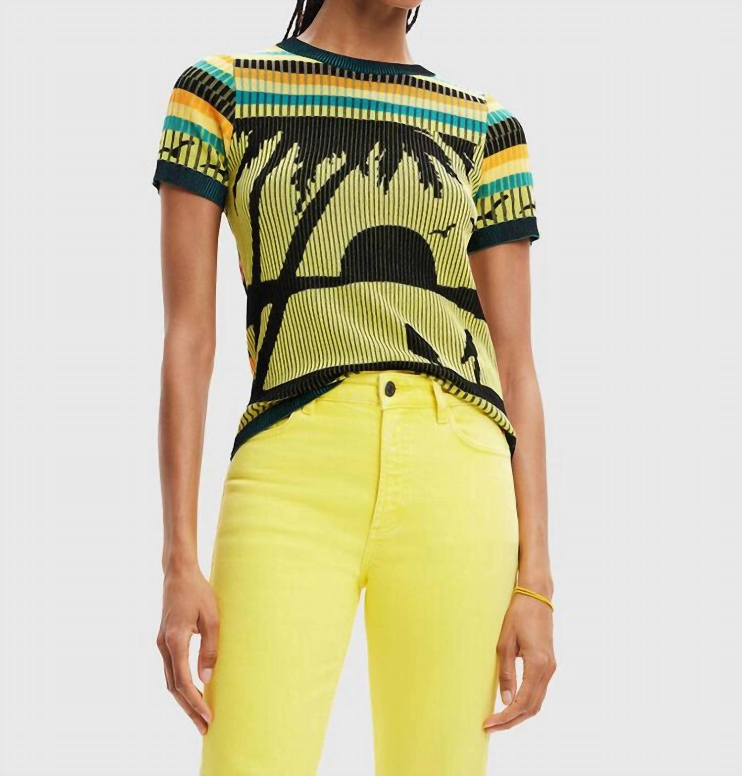 Cagliari Top In Multicolor