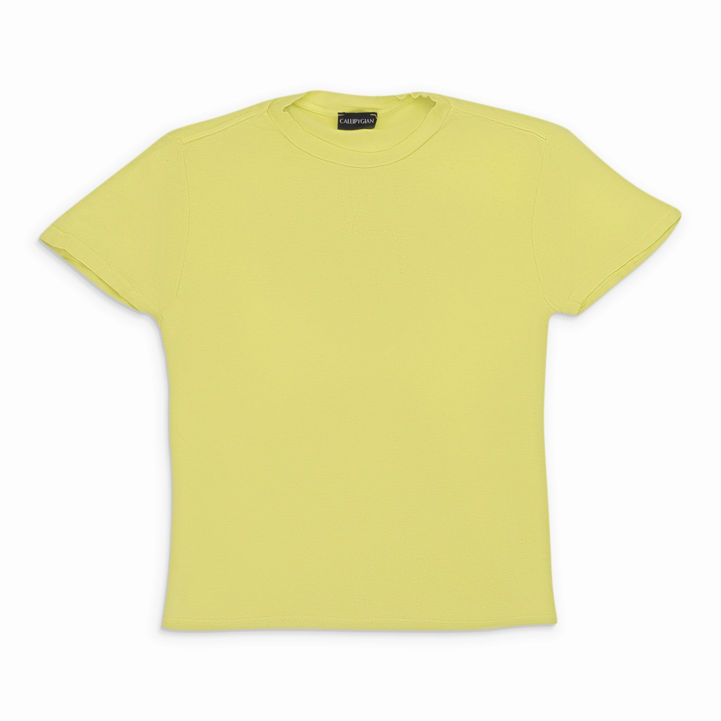 CALLIPYGIAN CREWNECK YELLOW T-SHIRT