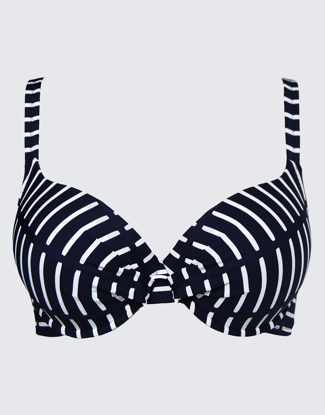 Capri Plunge Bikini Top - Navy Stripe Nuria Ferrer - Nuria Ferrer fashion sale