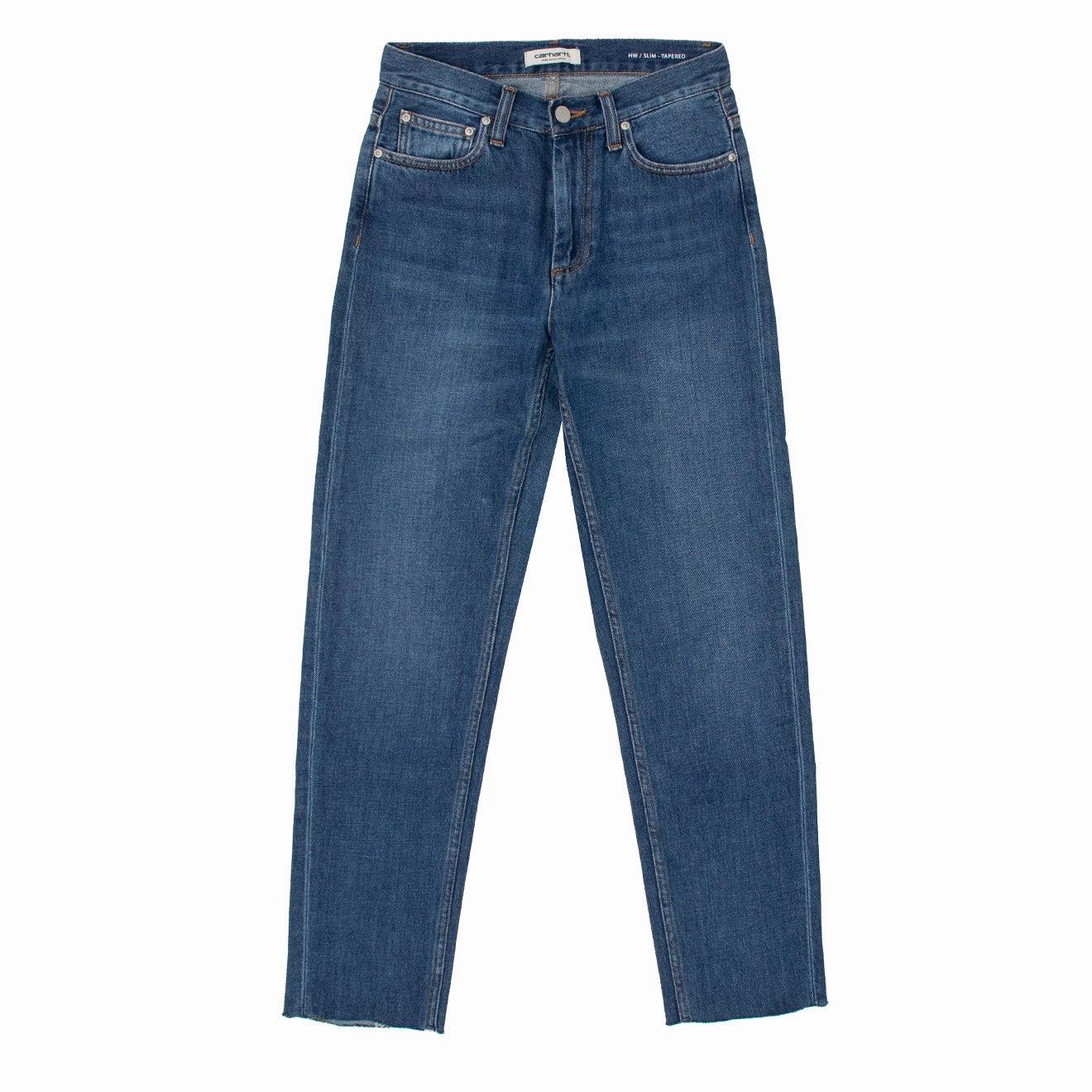 Carhartt WIP Womens Page Carrot Ankle Pant Maverick Blue Denim womens pants flash sale