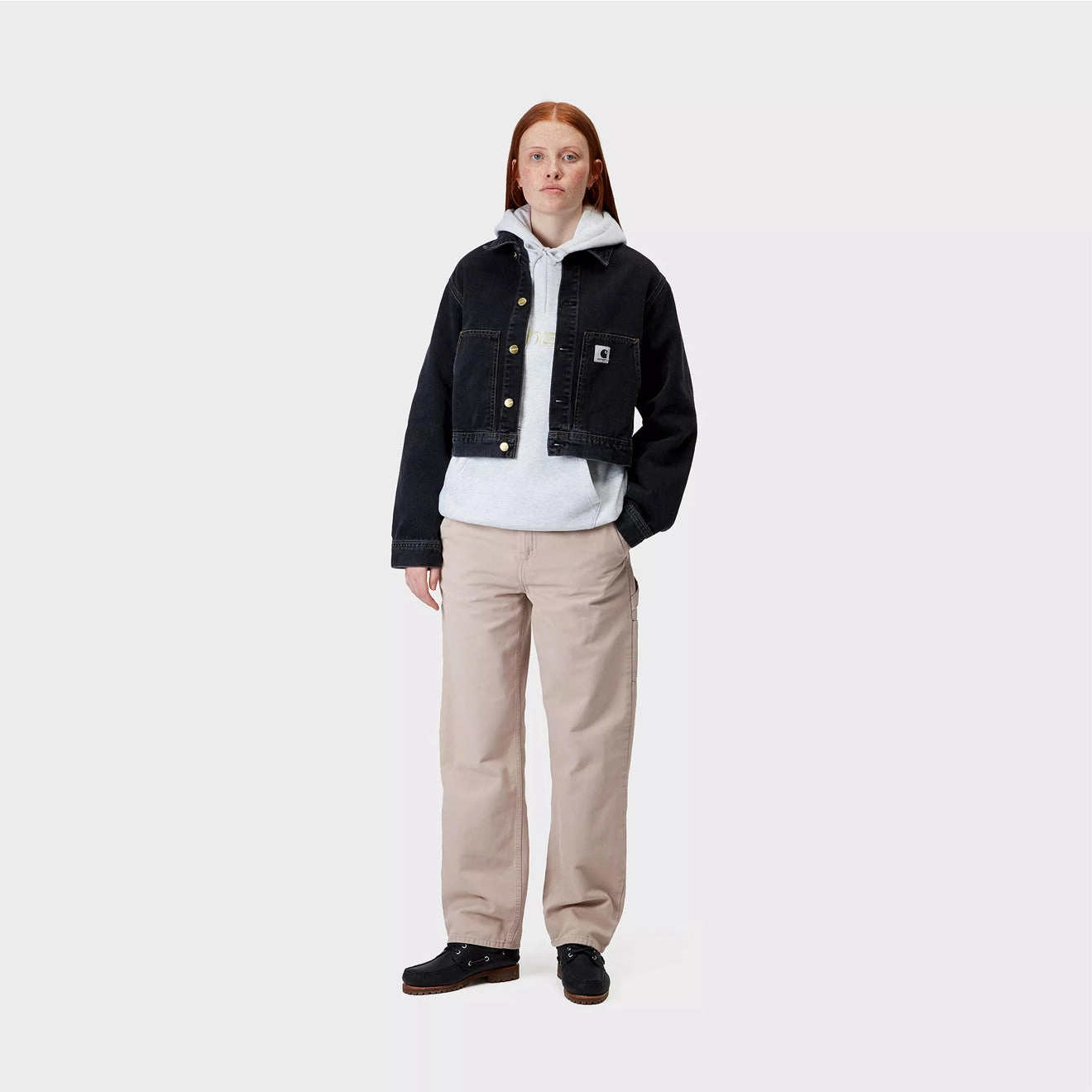 Carhartt WIP Womens Pierce Pant Straight Dusky Beige Stone Canvas
