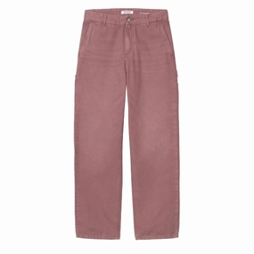 Carhartt WIP Womens Pierce Pant Straight Dusky Pink Stone Canvas womens pants flash sale