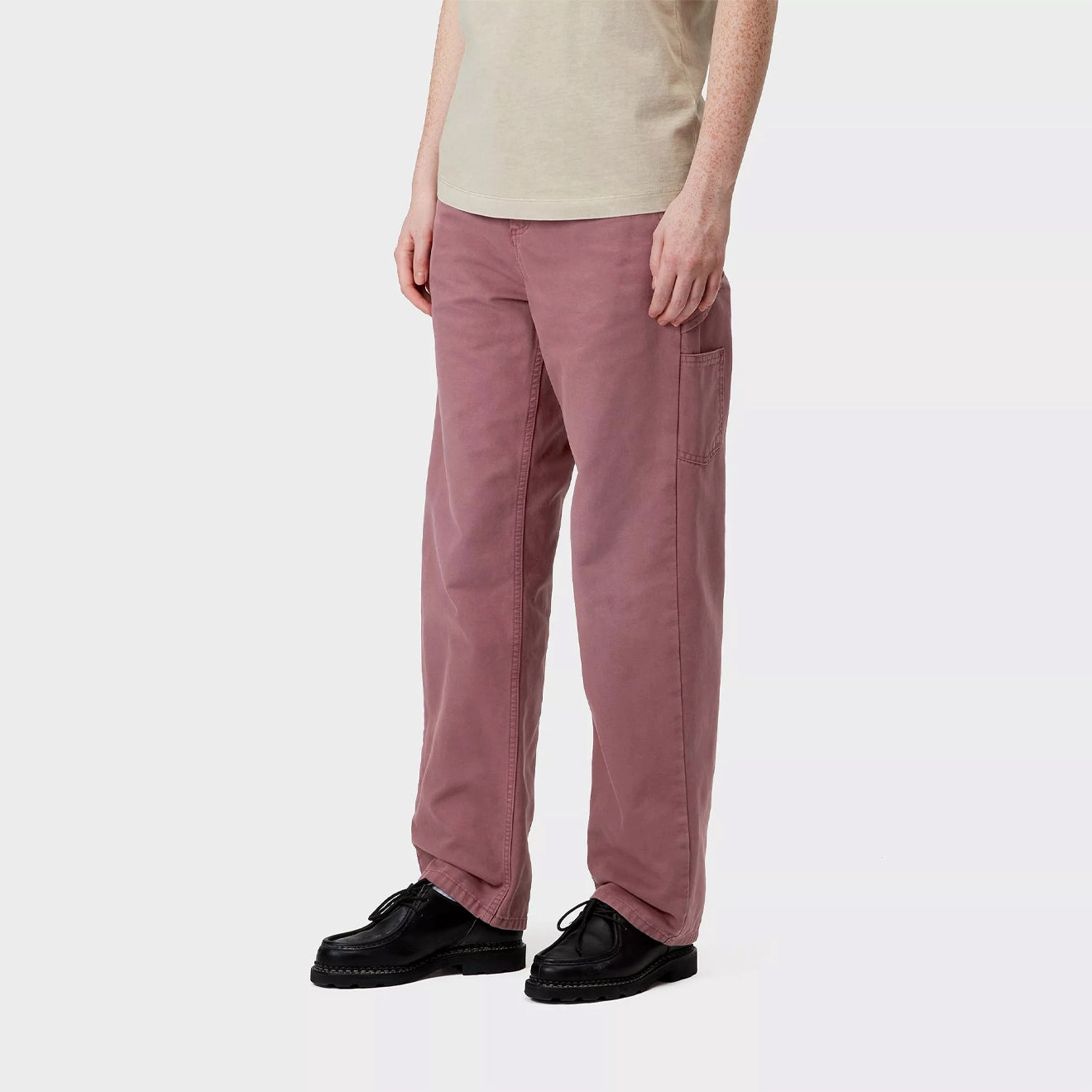 Carhartt WIP Womens Pierce Pant Straight Dusky Pink Stone Canvas