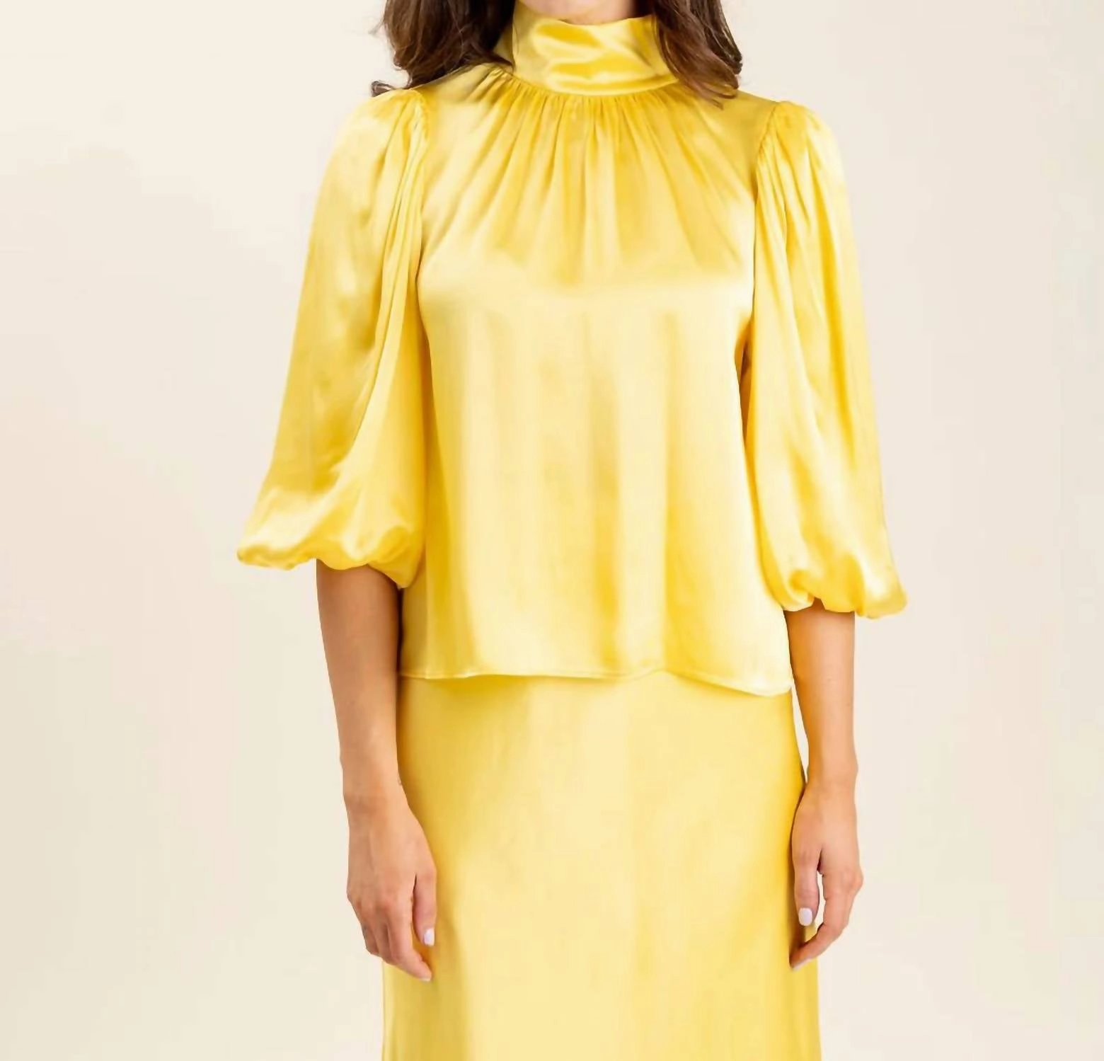 Carmen Top In Lemon