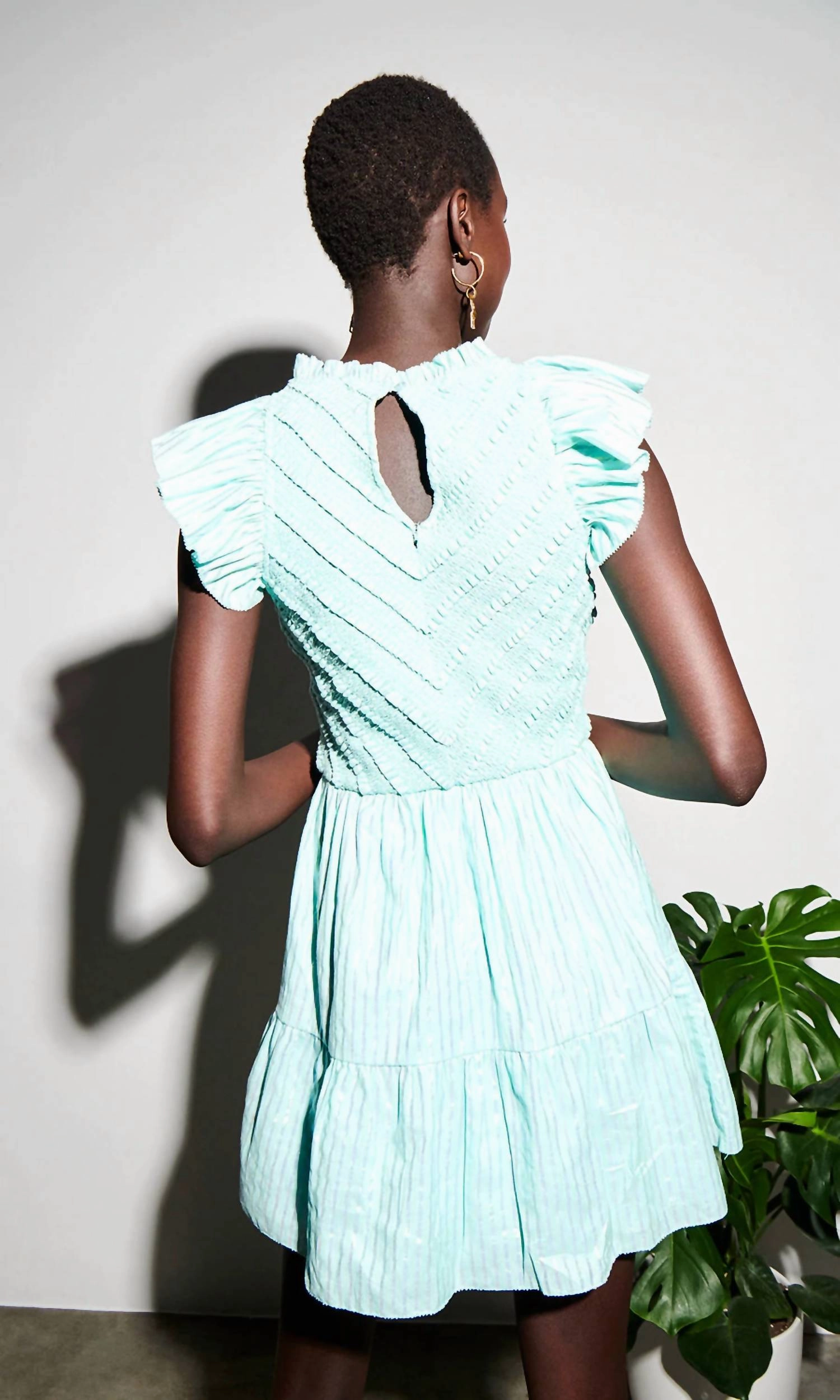 Carraway Dress in Aqua