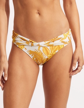Castaway Twist Band Hipster Bikini Pant - Tuscan Sunset Swim Womens - one-pieces cheap
