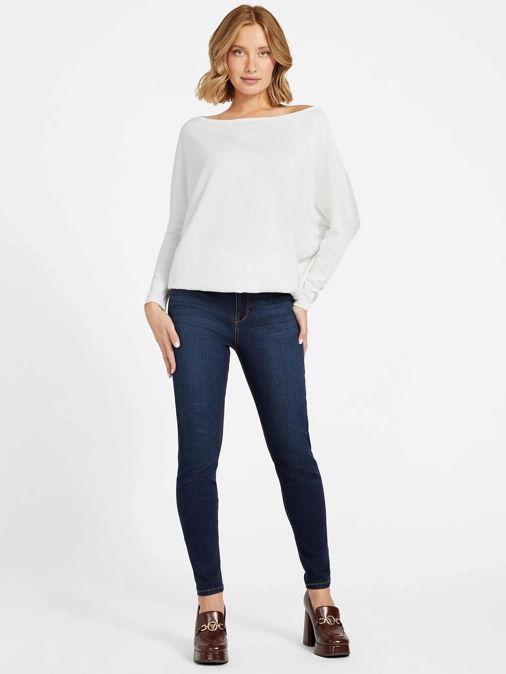 Ceci Dolman Off-the-Shoulder Top