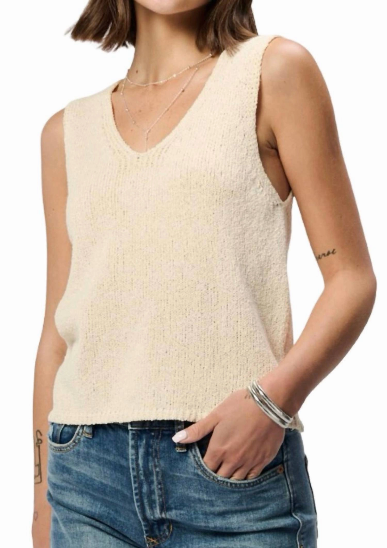 Celie Top In Vintage Cream