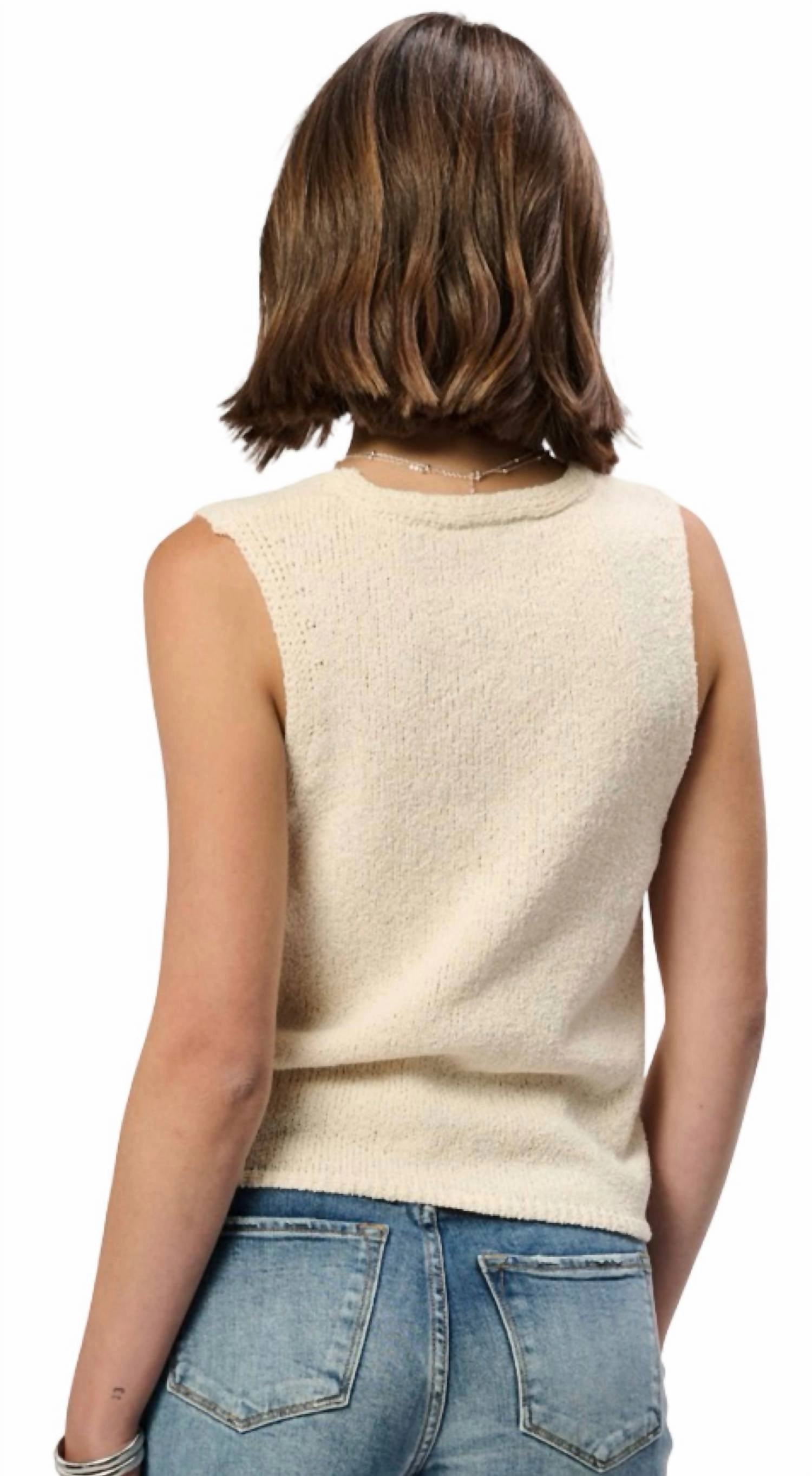 Celie Top In Vintage Cream