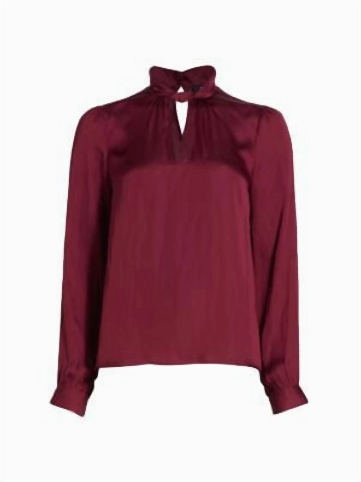 Ceres Twist Neck Top In Mulberry