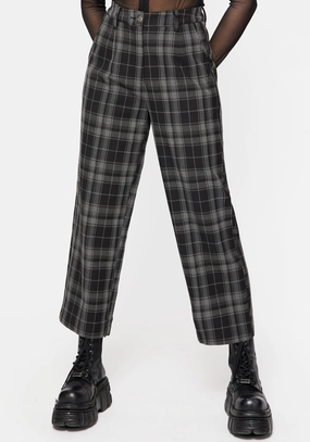 Checkmate Wide Leg Culotte Trousers - Black Bottoms Womens - women's jeans sale