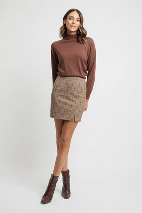Chelsea Check Mini Skirt womens jeans online discount