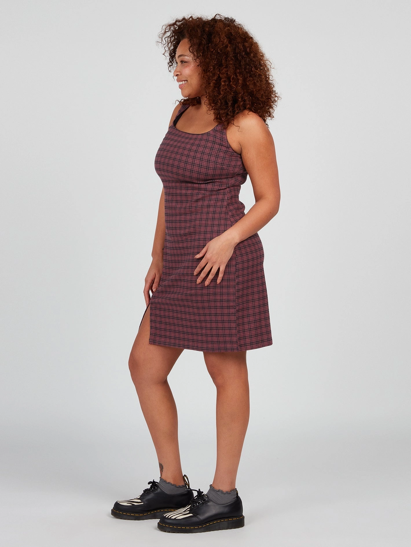 Chicheck Urself Dress - Eggplant