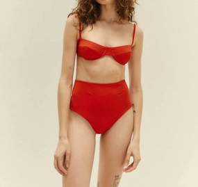 Classic Hotpants In Red Shift Swim Womens - reversible swimsuits