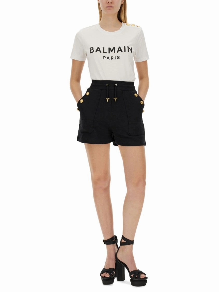 Classic White T-Shirt With Bold Logo