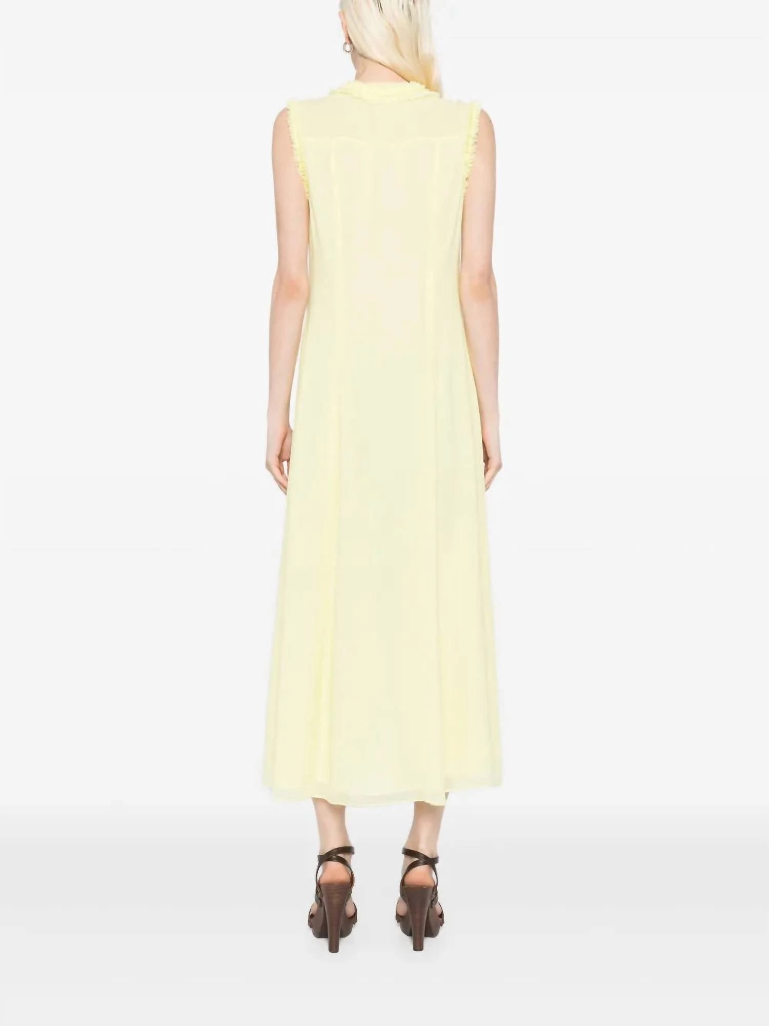 Claudine Dress In Citron