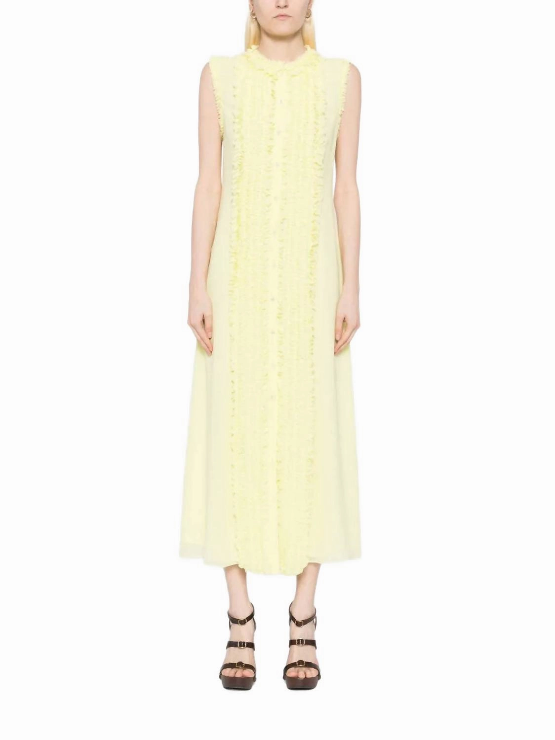 Claudine Dress In Citron