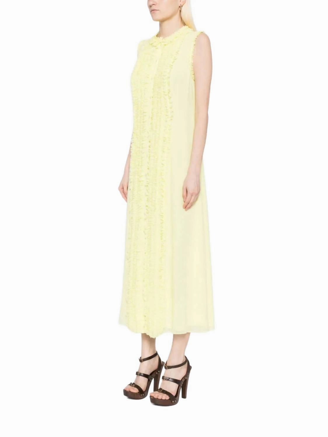 Claudine Dress In Citron