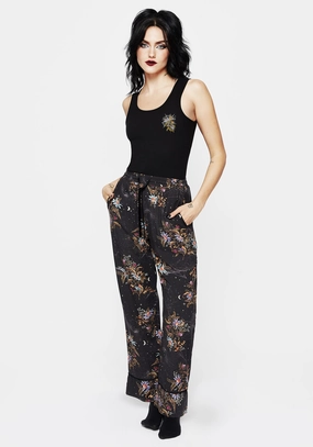 Cleome Floral Spiderweb Pyjama Bottoms Bottoms Womens - women's jeans sale