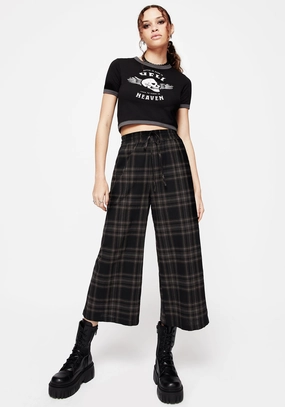 Clover Check Crop Trousers Bottoms Womens - women's jeans sale