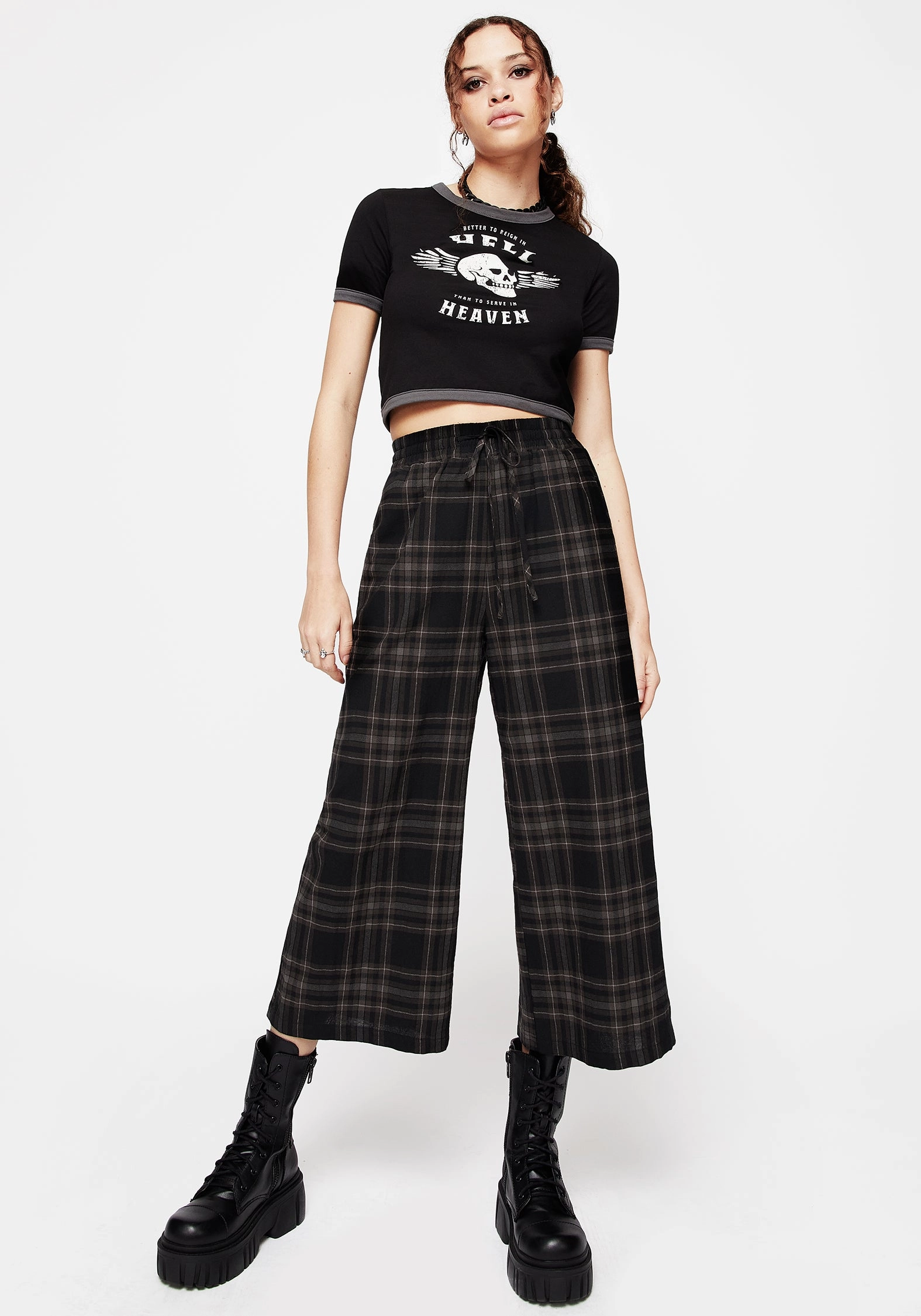Clover Check Crop Trousers Bottoms Womens - women's jeans sale