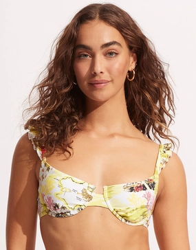Coast to Coast Underwire Bra Bikini Top - Wild Lime Swim Womens - one-pieces cheap