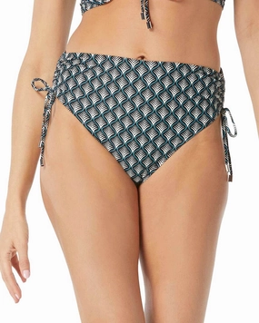 CoCo Reef Inspire Shirred High Waist Bikini Bottom Swim Womens - tie-side bikinis