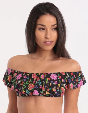Cocobella Tolvo Off The Shoulder Bikini Top - Black Banana Moon - Banana Moon swimwear discount