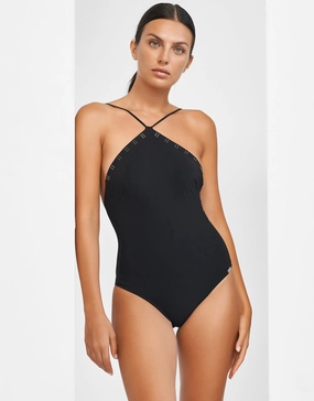 Code Swimsuit - Black Maryan Mehlhorn - Maryan Mehlhorn dresses