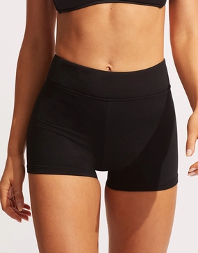 Collective Boyleg Bikini Pant - Black Seafolly - Seafolly bikinis sale