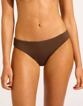 Collective Hipster Bikini Pant - Dark Chocolate Swim Womens - beachwear discount