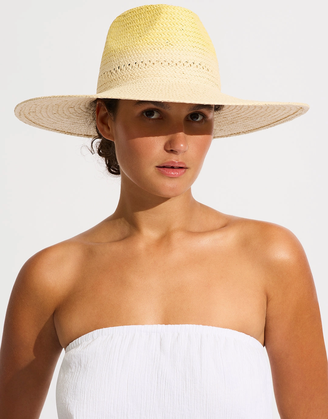 Colour Crush Wide Brim Hat - Citrus Seafolly - Seafolly bikinis sale