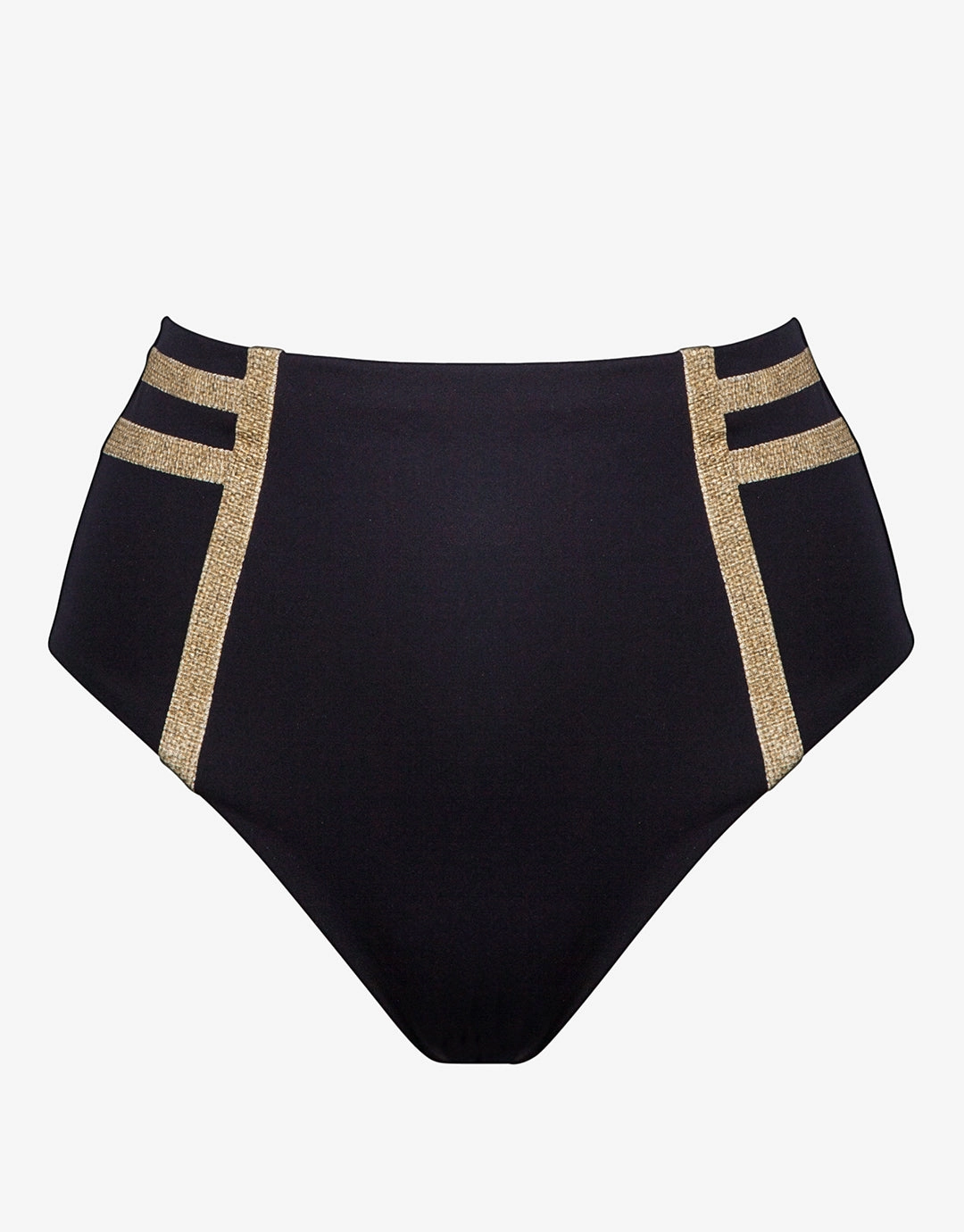 Construction High Waist Bikini Pant - Black Maryan Mehlhorn - Maryan Mehlhorn dresses