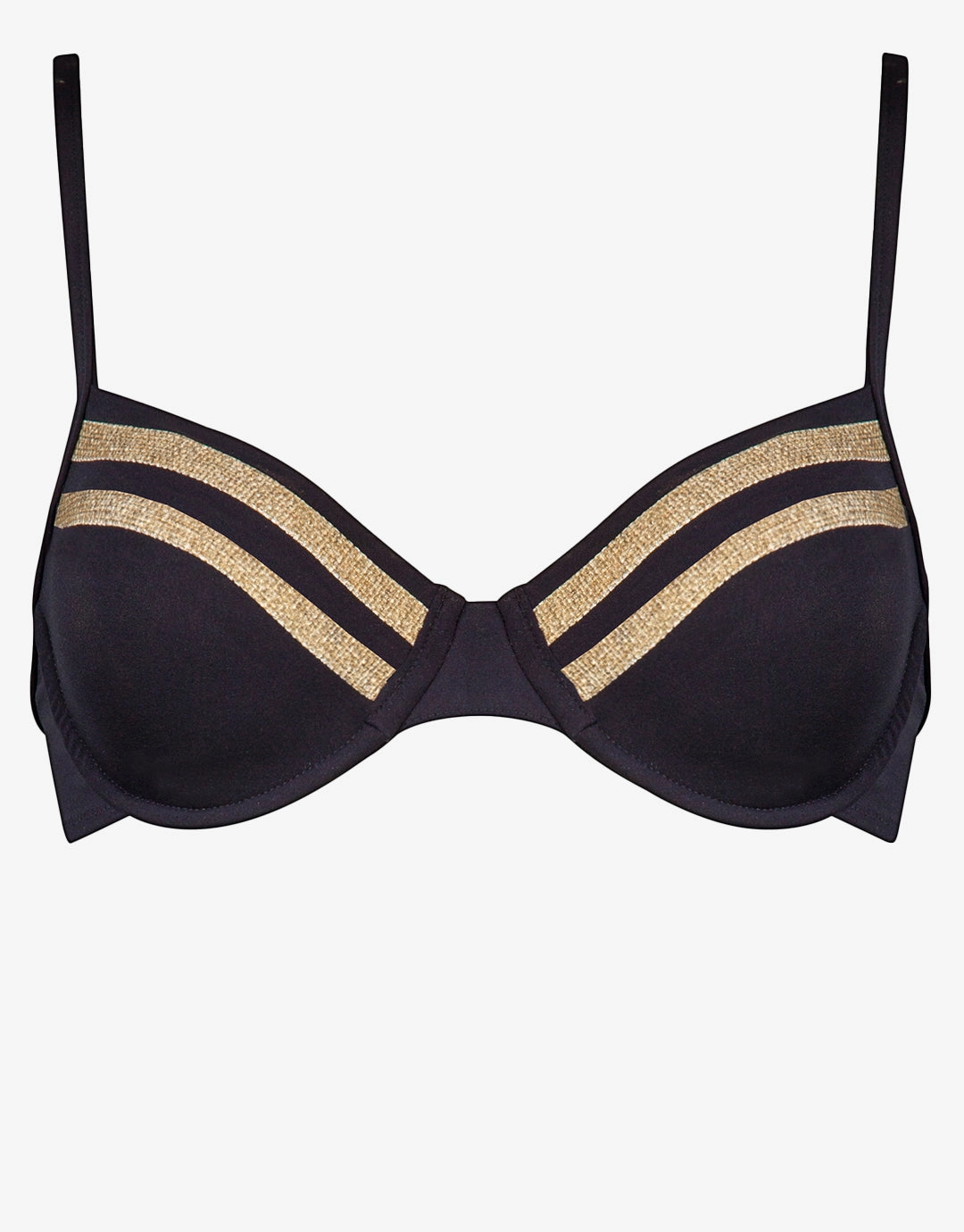 Construction Underwired Bikini Top - Black Swim Womens - one-pieces cheap