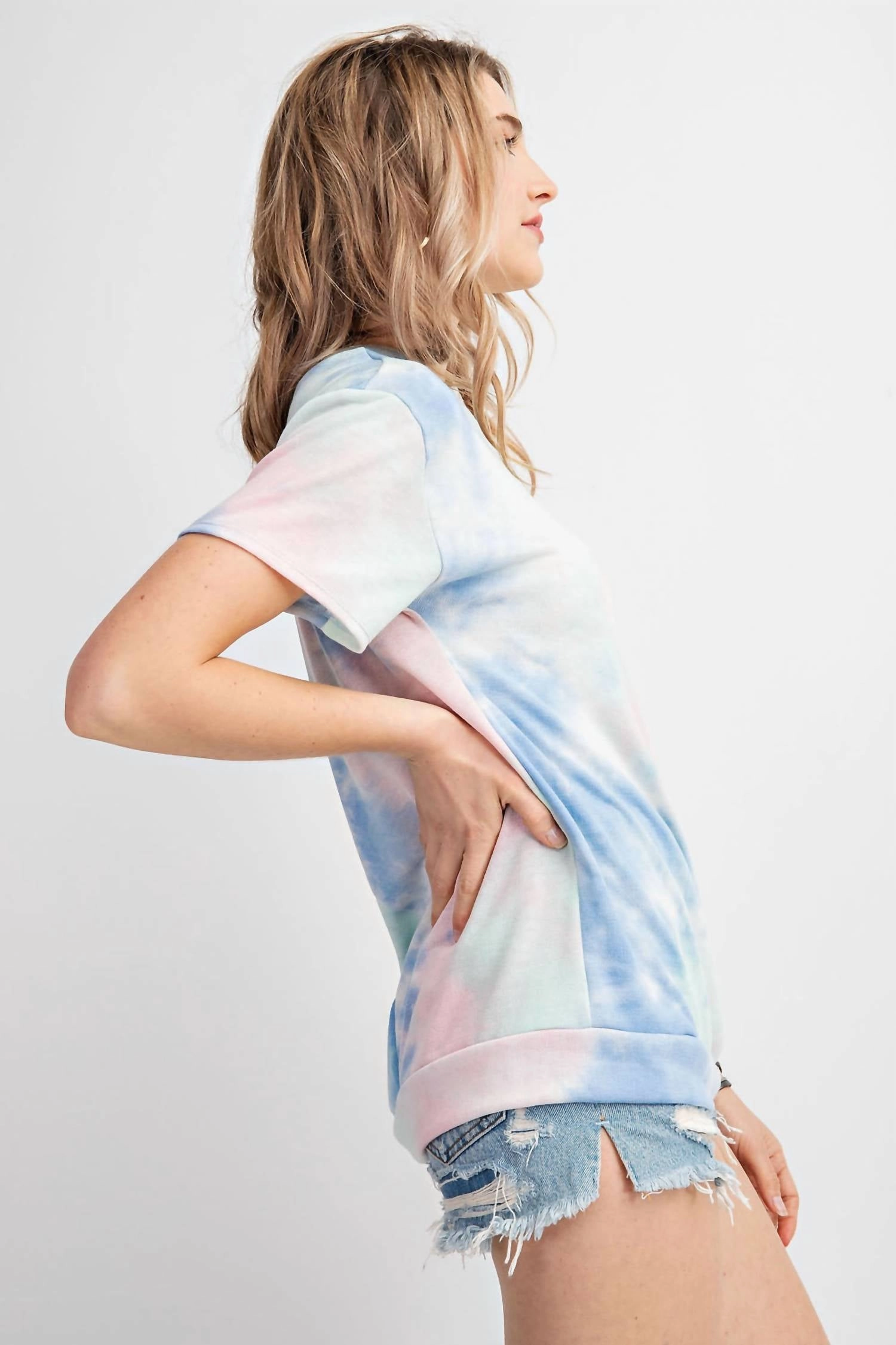 Cotton Candy Tie Dye Top In Tie-Dye Multi