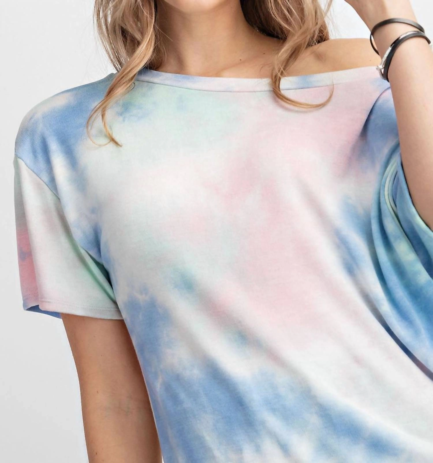 Cotton Candy Tie Dye Top In Tie-Dye Multi