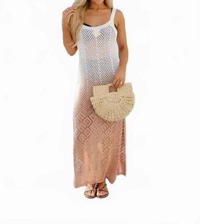 Crochet Maxi Cover Up In Caramel Swim Womens - underwire swimsuits