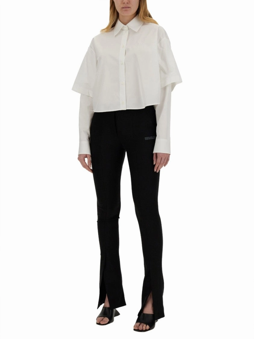 Cropped Poplin Shirt