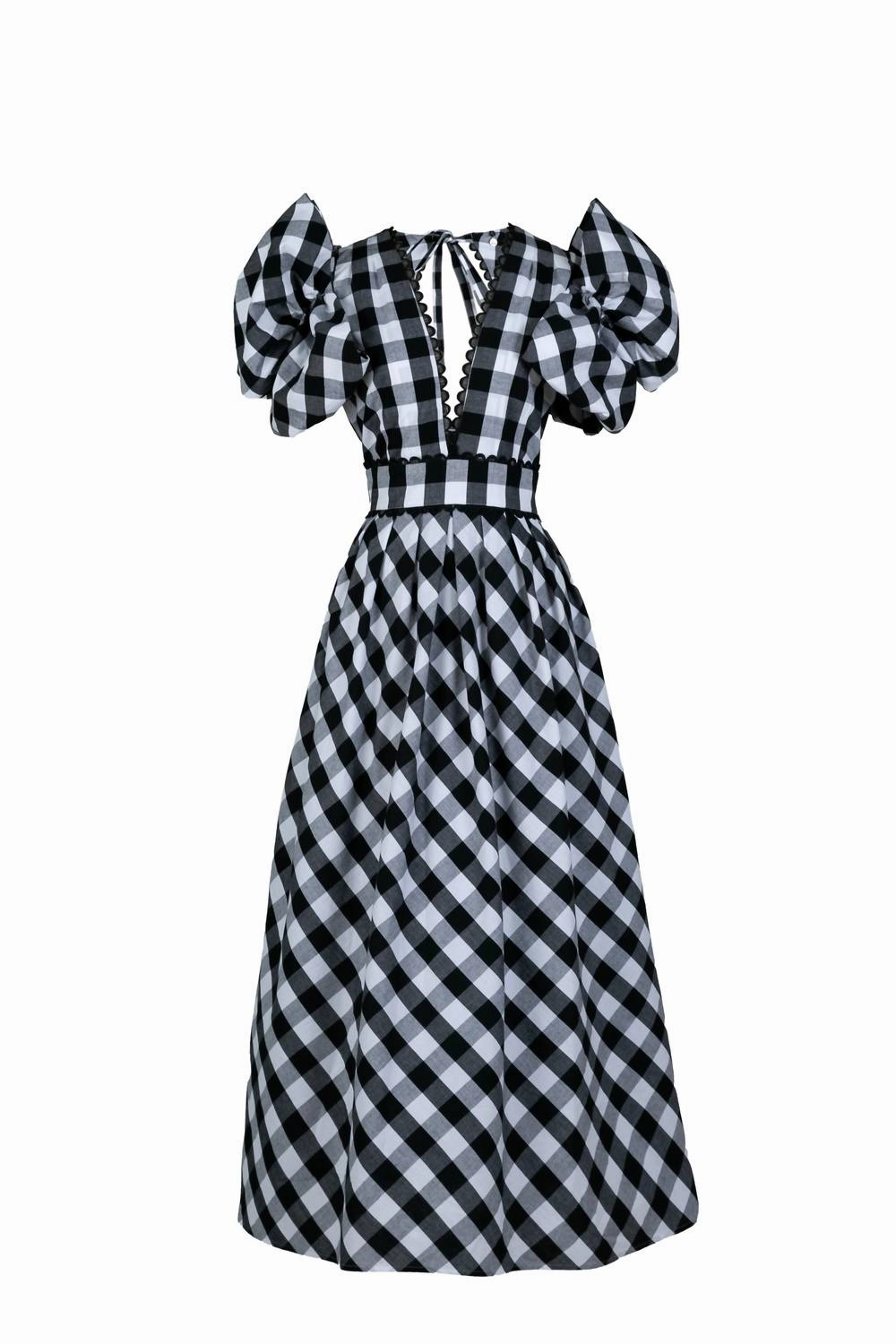 Curazi Midi Dress In Black