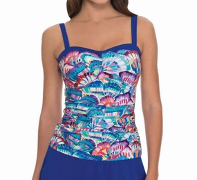 D-Cup Underwire Tankini Top In Madame Butterfly Swim Womens - high-neck bikinis cheap
