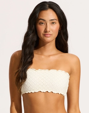 Daydreamer Tube Bikini Top - Vanilla Seafolly - Seafolly bikinis sale