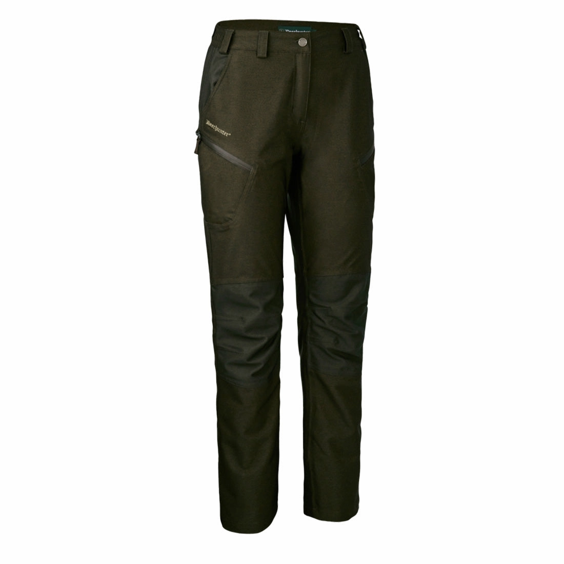 Deerhunter Lady Chasse Trousers Olive Night Melange womens pants flash sale