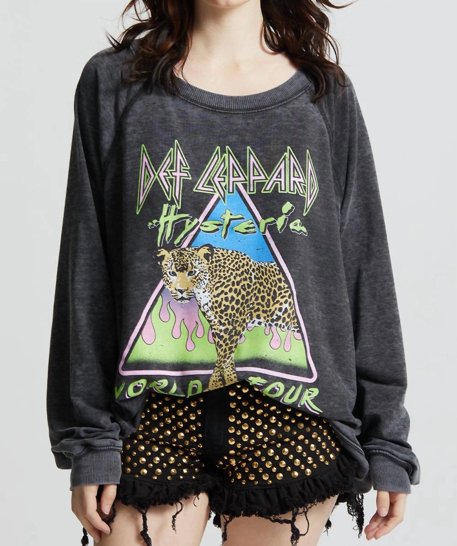 Def Leppard World Tour Sweatshirt In Black